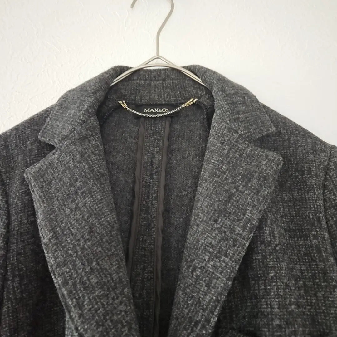 1282 "Max & Co" Tailored Jacket [L] Gray Ladies