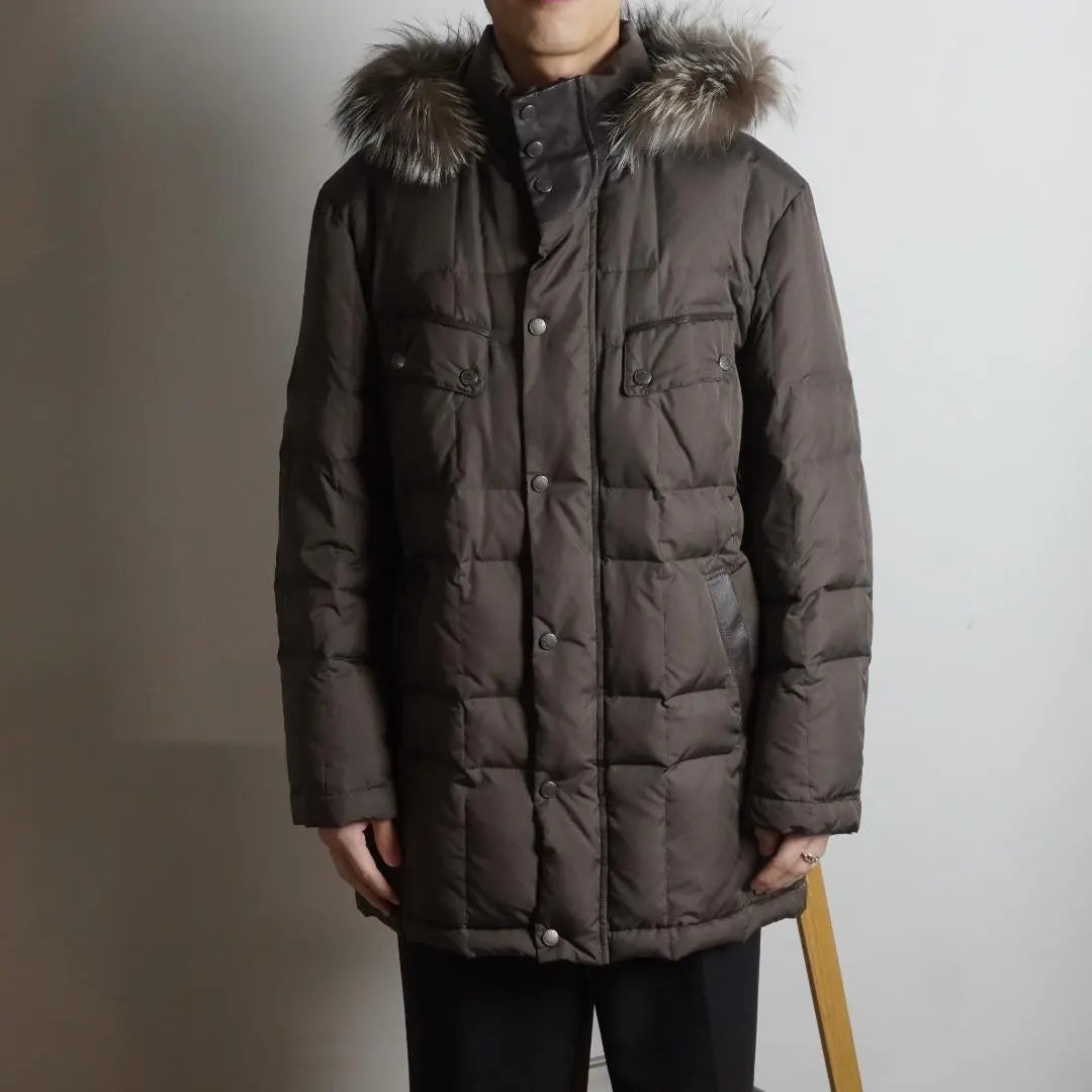 LANVIN COLLECTION Down Jacket Fur Hood /QW251