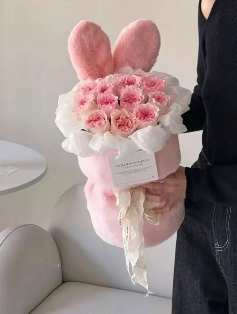 Favorite Birthday Rabbit Color Pink Bouquet