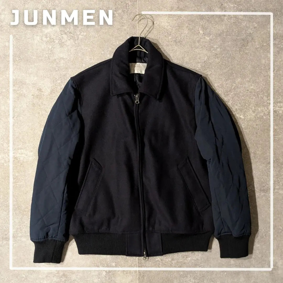 Unused Junmen Wool Jacket Navy Business Office Casual