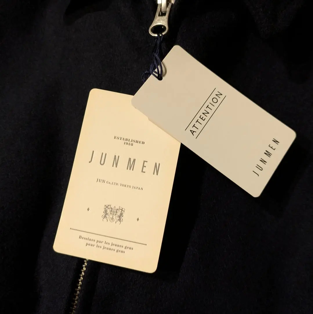 Unused Junmen Wool Jacket Navy Business Office Casual