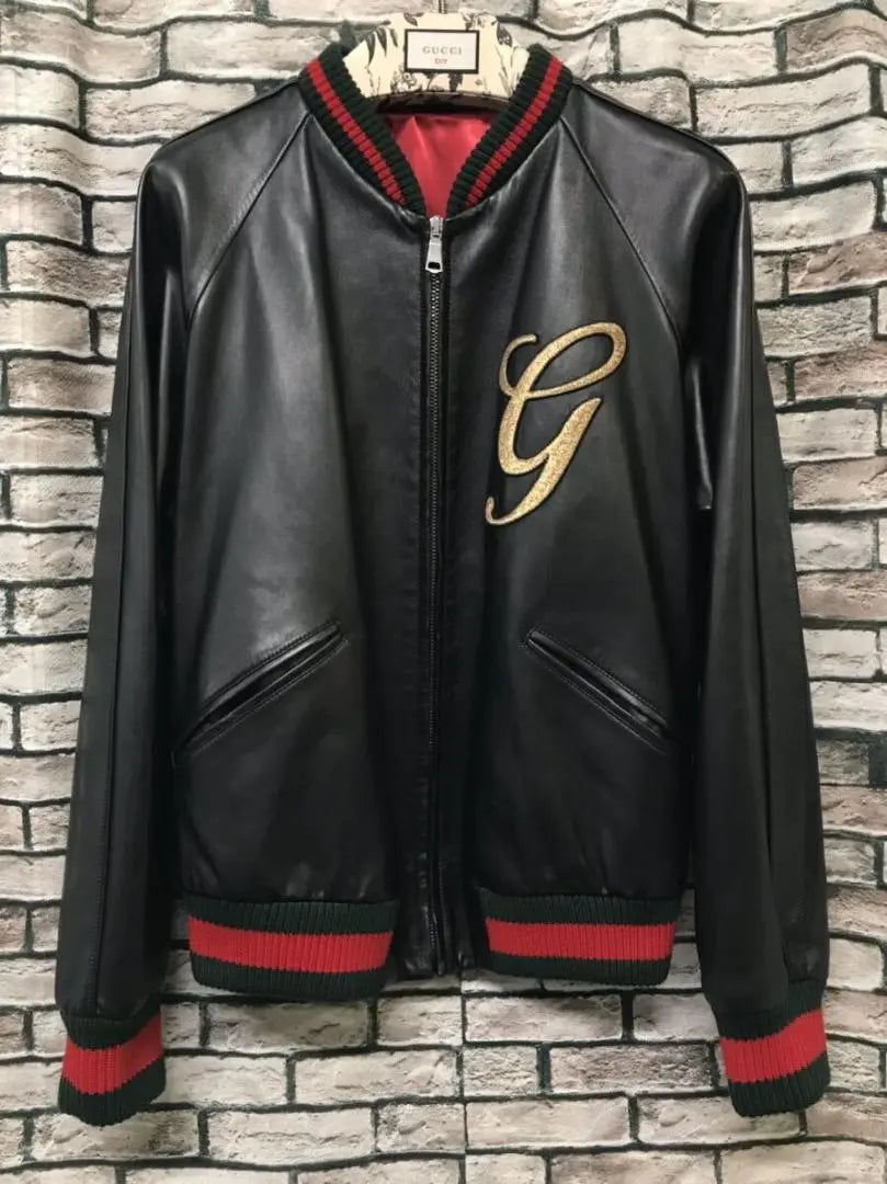 Gucci ★ Chaqueta bomber de cordero personalizada Bucks Nek Pen | Bricolaje