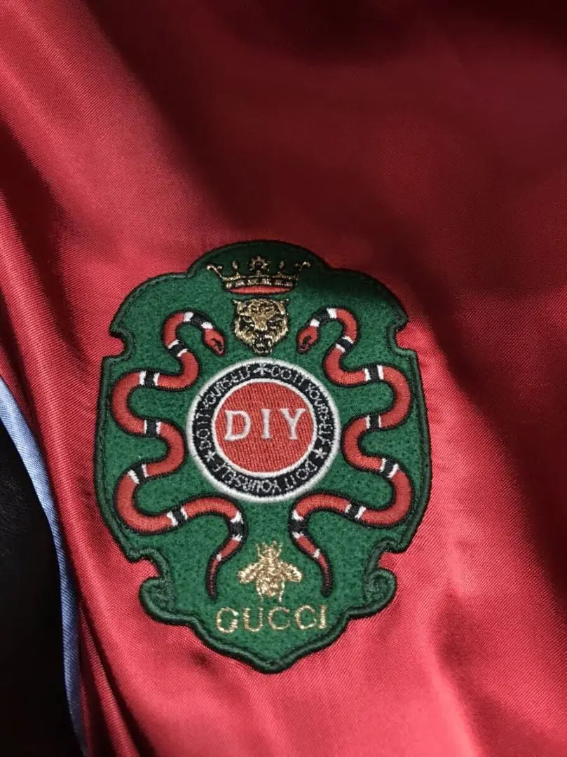 Gucci ★ Chaqueta bomber de cordero personalizada Bucks Nek Pen | Bricolaje