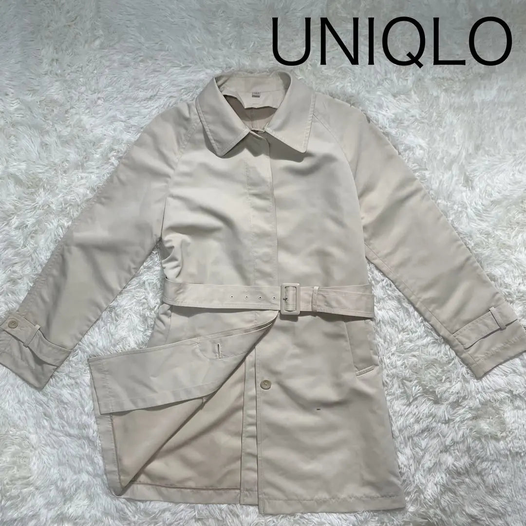 Uniqlo trench coat beige light belt included