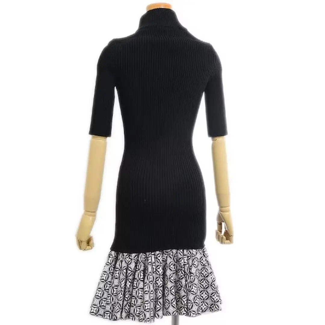 Louis Vuitton Monogram Flowerless Knit Dress Black