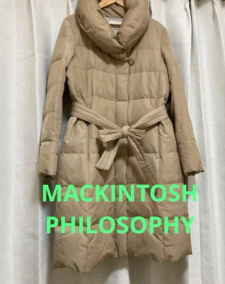 Macintosh Philosophy Belt Shawl Collar Down Coat | マッキントッシュフィロソフィーベルト付きショールカラーダウンコート