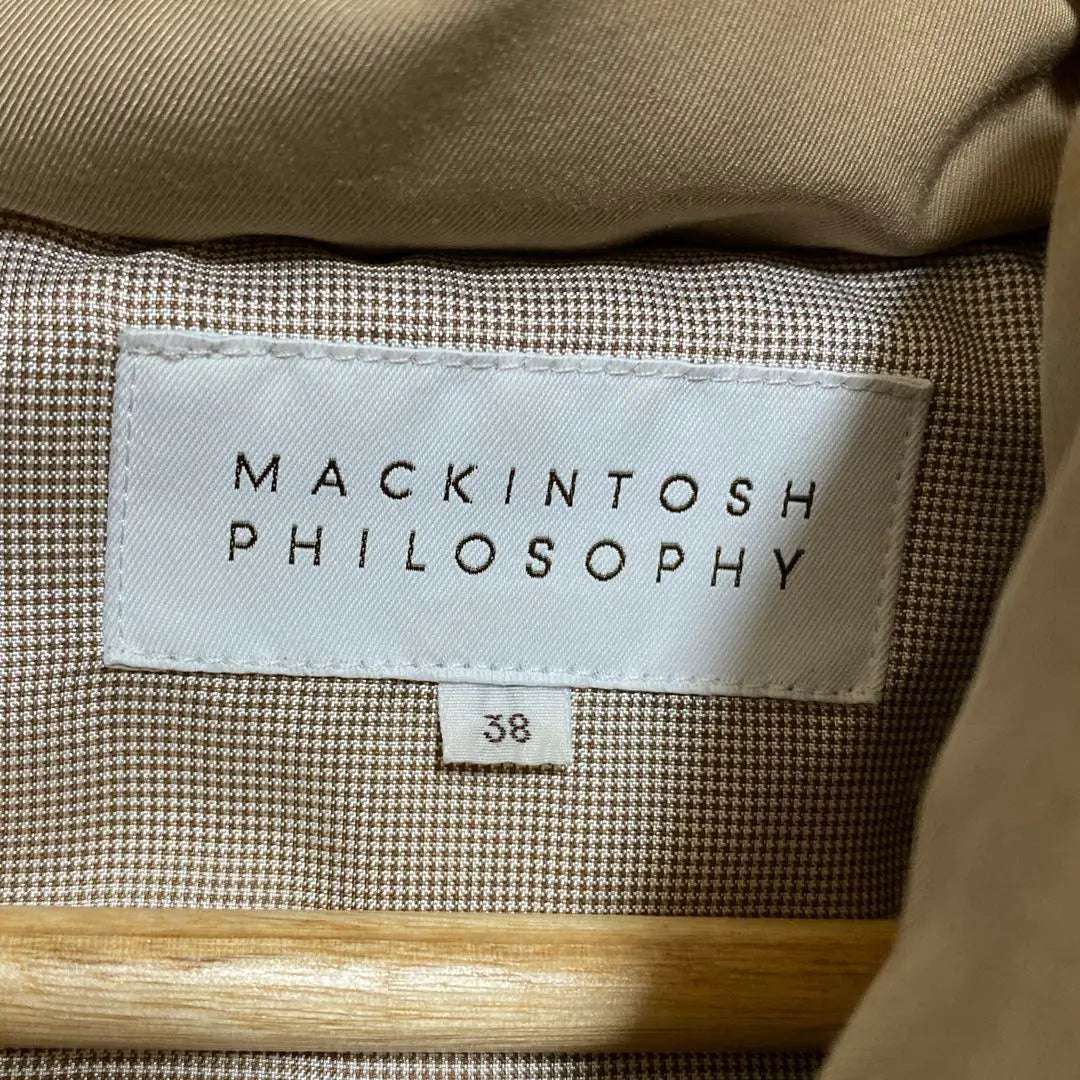 Macintosh Philosophy Belt Shawl Collar Down Coat | マッキントッシュフィロソフィーベルト付きショールカラーダウンコート