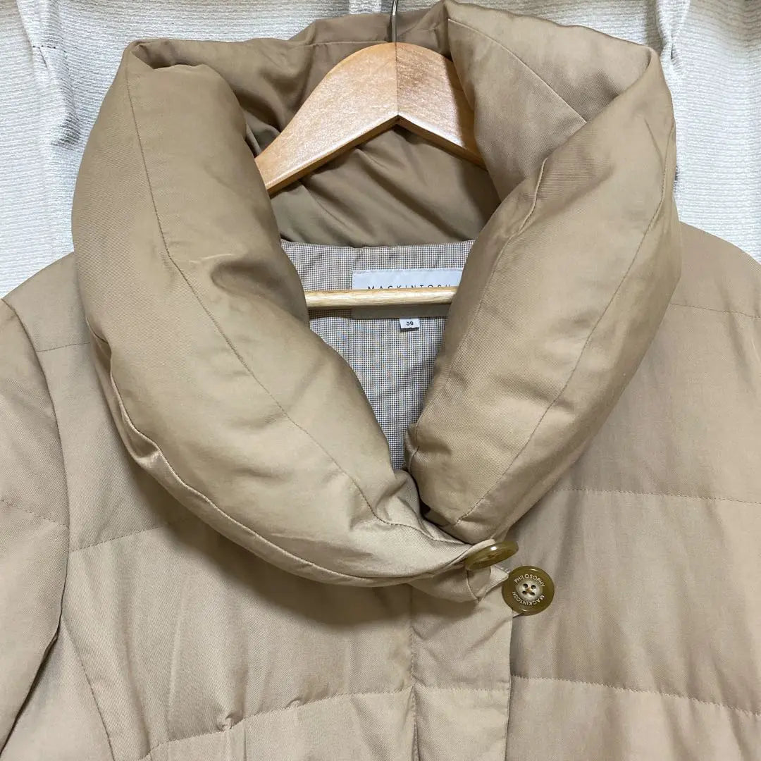 Macintosh Philosophy Belt Shawl Collar Down Coat | マッキントッシュフィロソフィーベルト付きショールカラーダウンコート