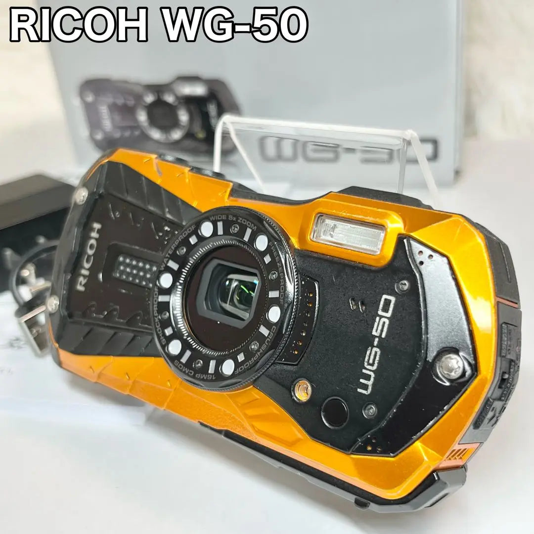 RICOH WG-50 Orange Digital Camera Waterproof