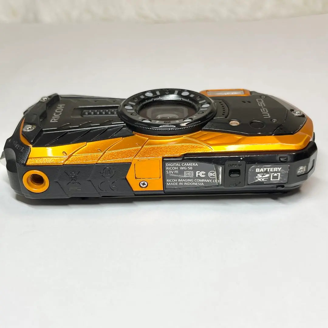 RICOH WG-50 Orange Digital Camera Waterproof