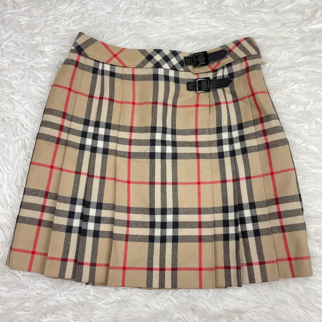 Unused grade✨Burberry London✨Nova Check✨Pleated skirt✨140✨Entrance graduation ceremony