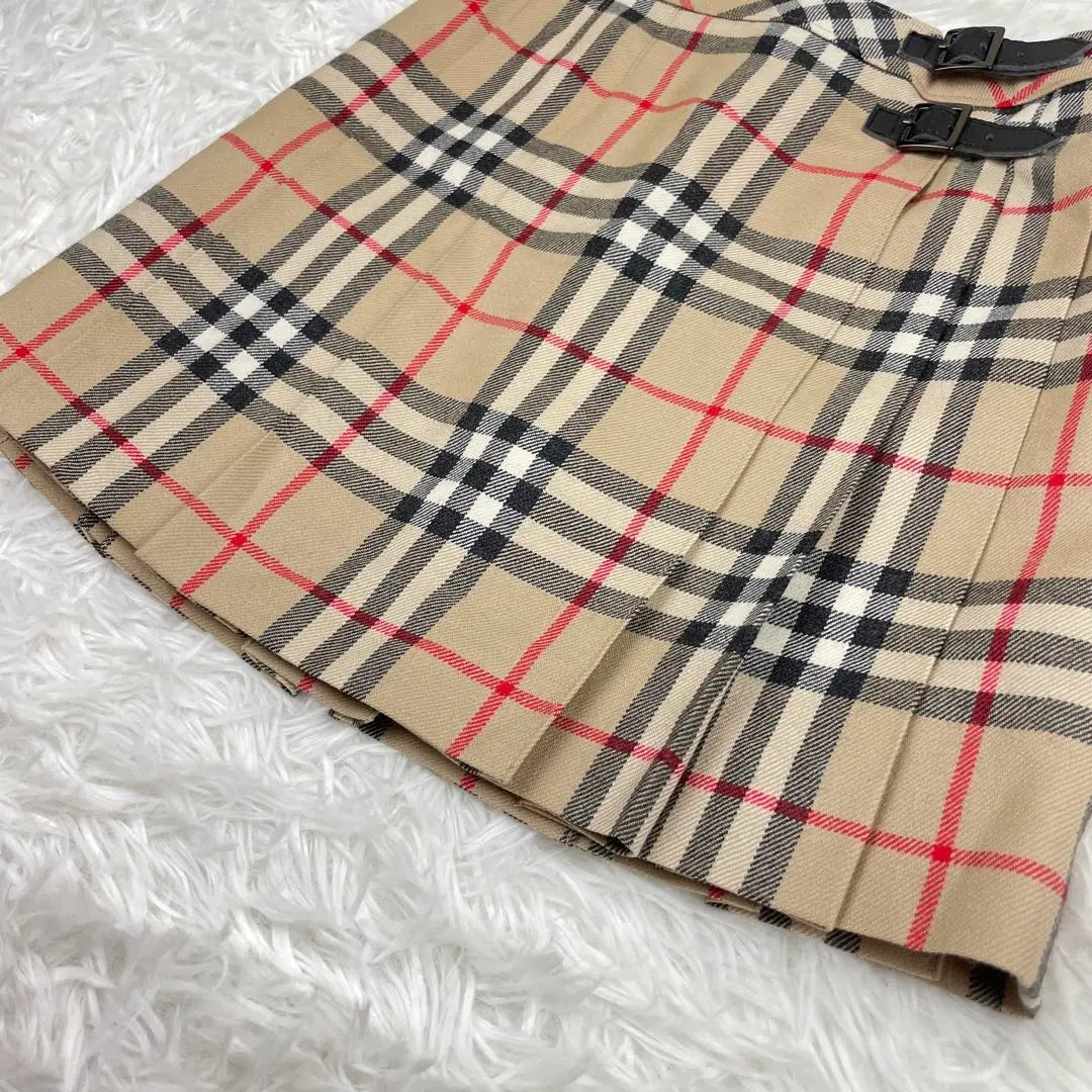 Unused grade✨Burberry London✨Nova Check✨Pleated skirt✨140✨Entrance graduation ceremony