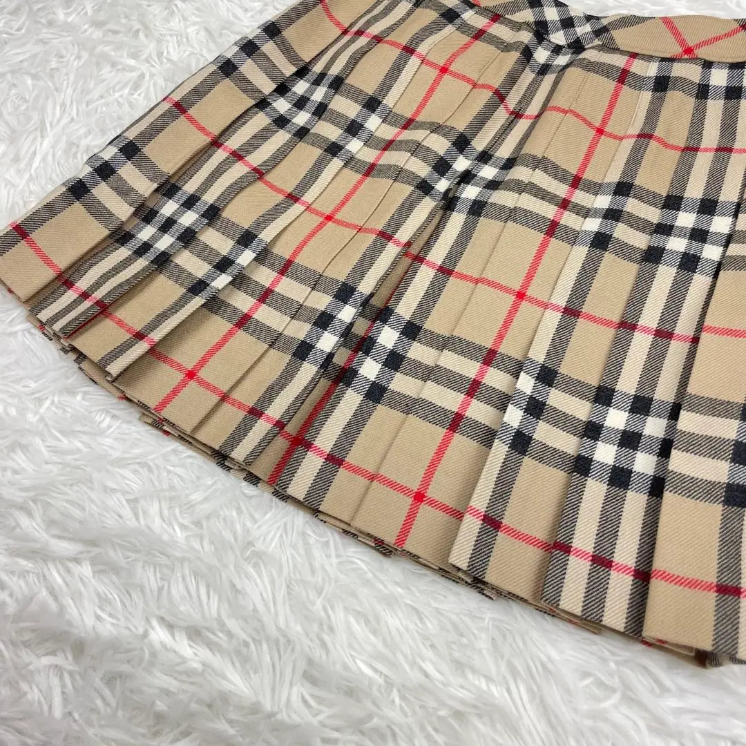 Unused grade✨Burberry London✨Nova Check✨Pleated skirt✨140✨Entrance graduation ceremony