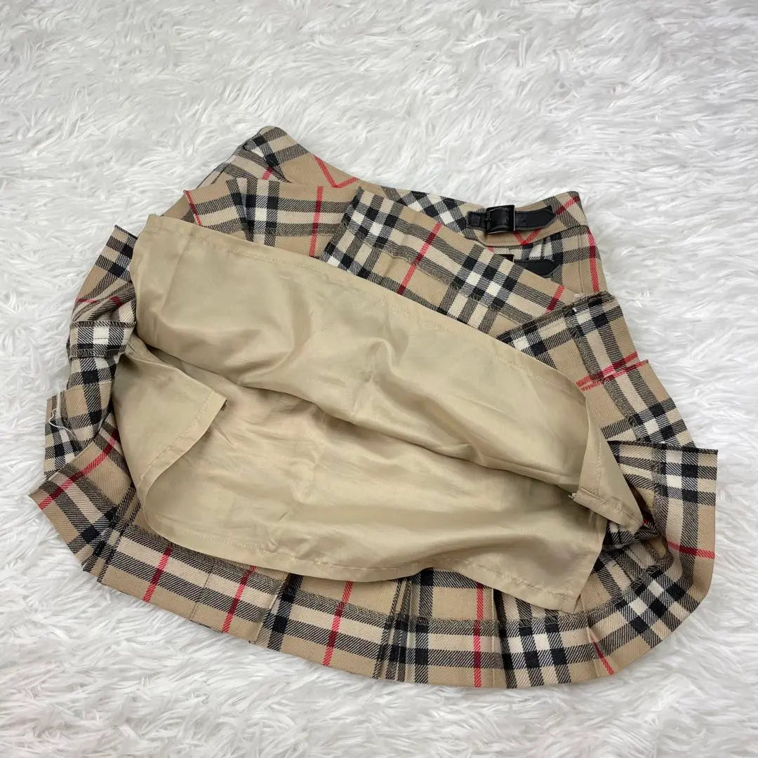 Unused grade✨Burberry London✨Nova Check✨Pleated skirt✨140✨Entrance graduation ceremony