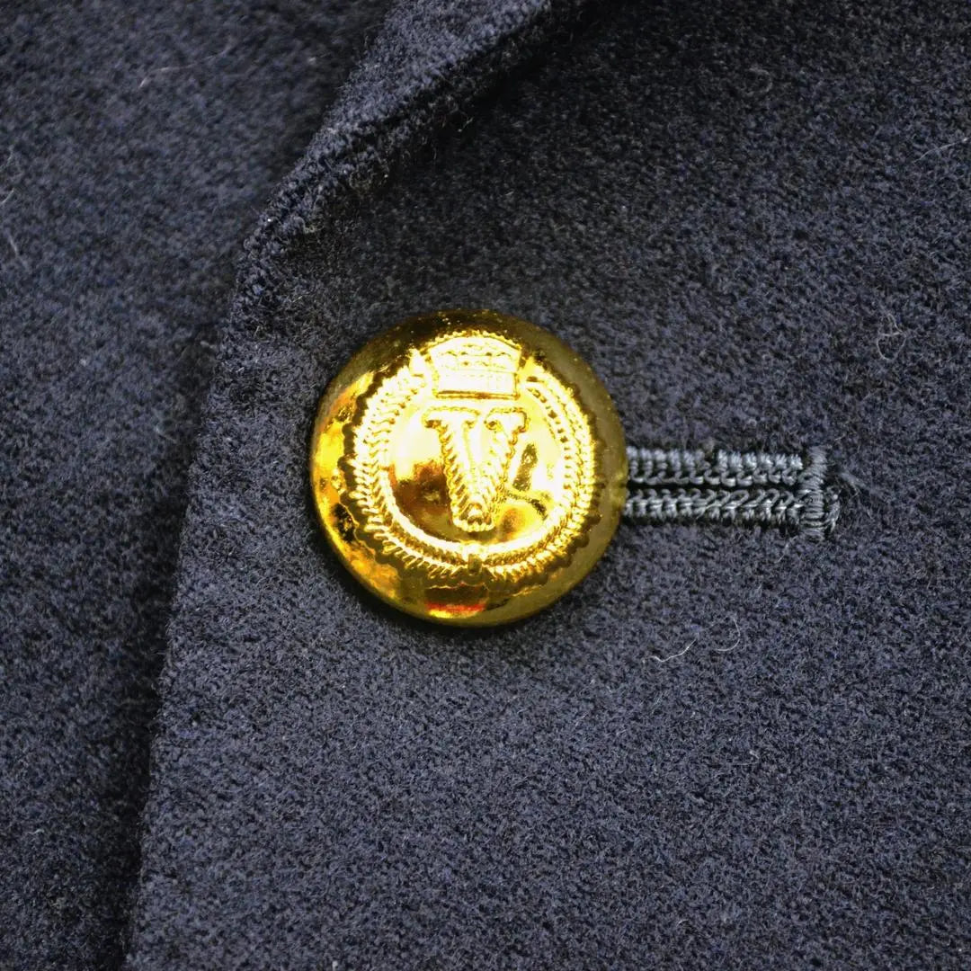 VAN Van Jacket 80S Wool 100 % Gold Double button Blazer Navy Blue M | VANヴァンヂャケット 80sウール100％金ダブルボタンブレザー 紺ブレ M