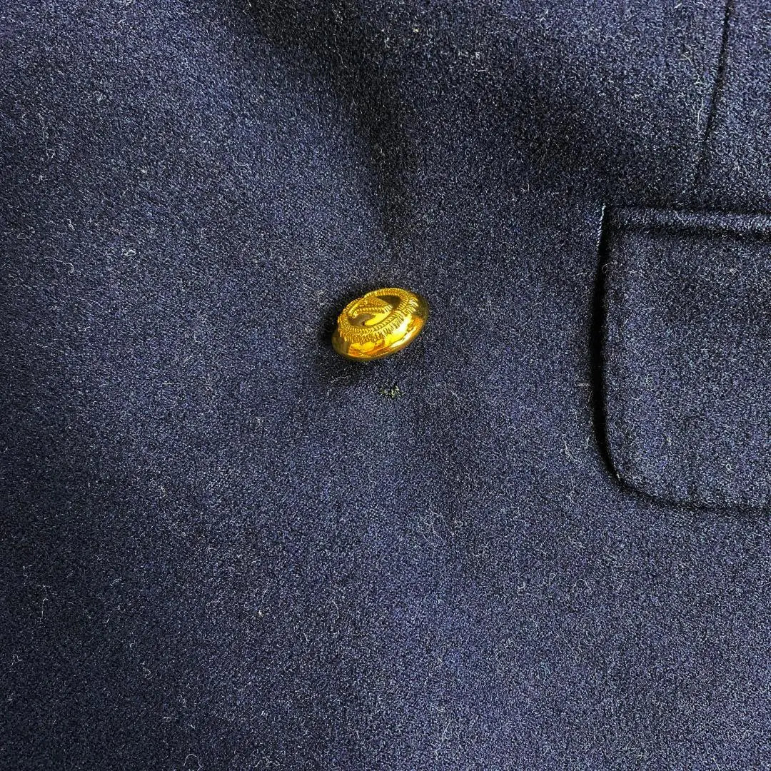 VAN Van Jacket 80S Wool 100 % Gold Double button Blazer Navy Blue M | VANヴァンヂャケット 80sウール100％金ダブルボタンブレザー 紺ブレ M