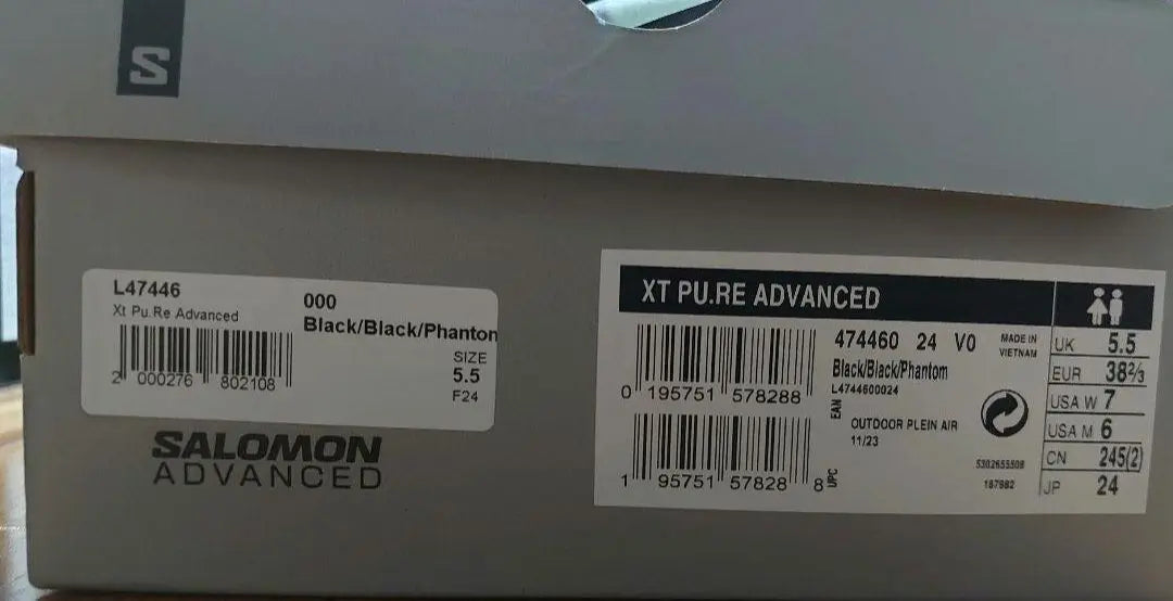 ☆Nuevo Producto☆SALOMON XT PU.RE ADVANCED NEGRO 24cm