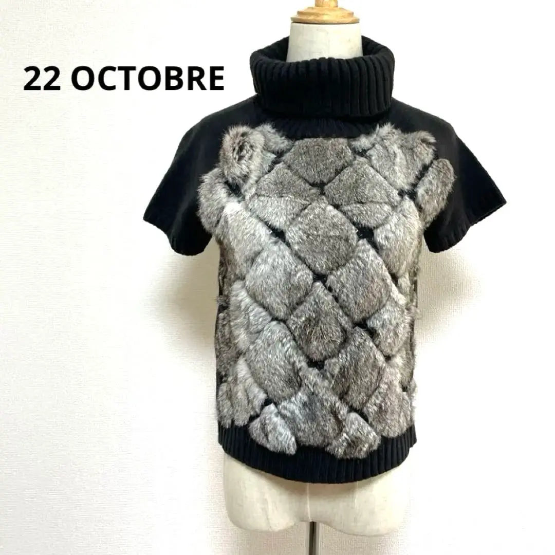 22 OCTOBRE Rabbit Fur Knit 2