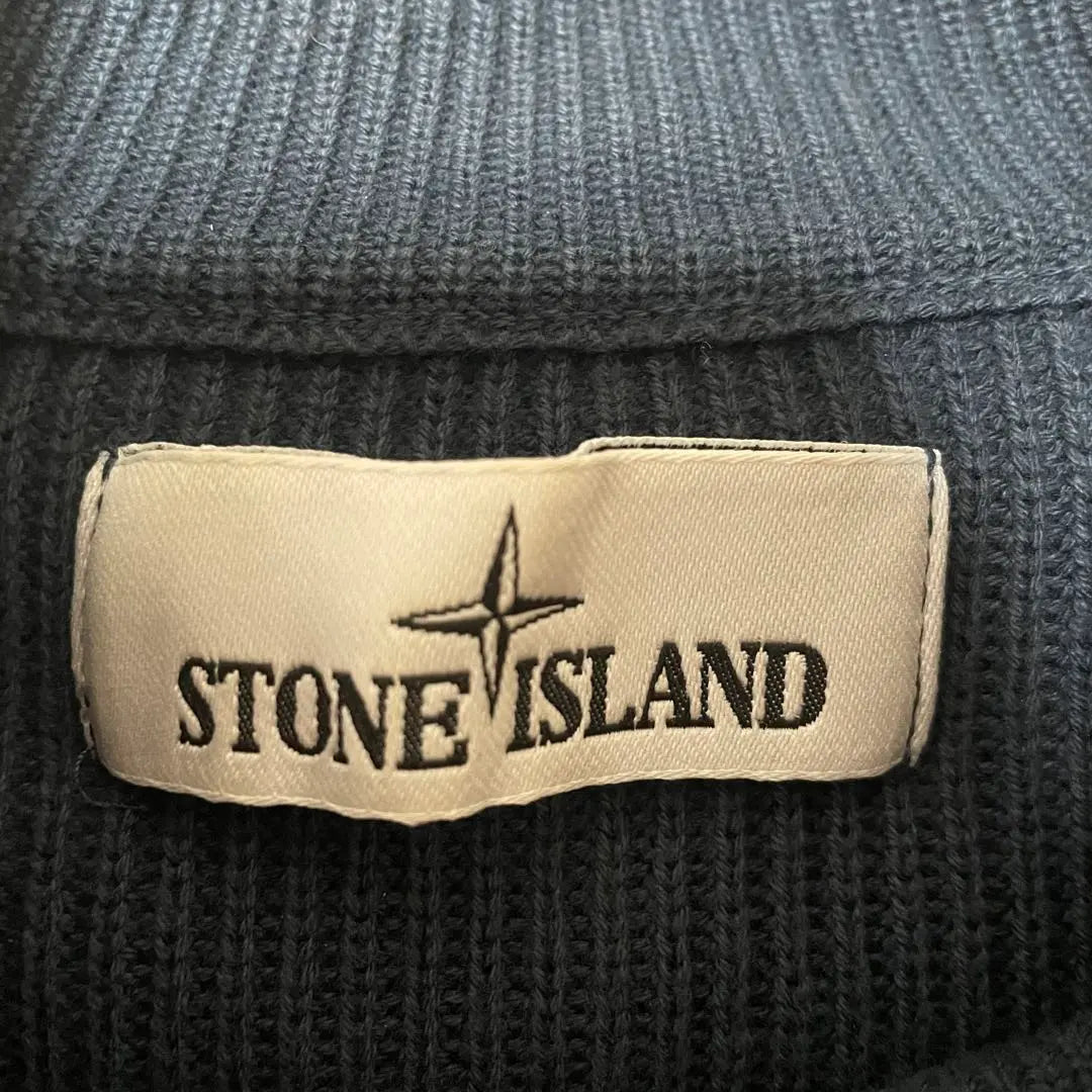 STONE ISLAND Drivers Knit Cardigan Navy XXL