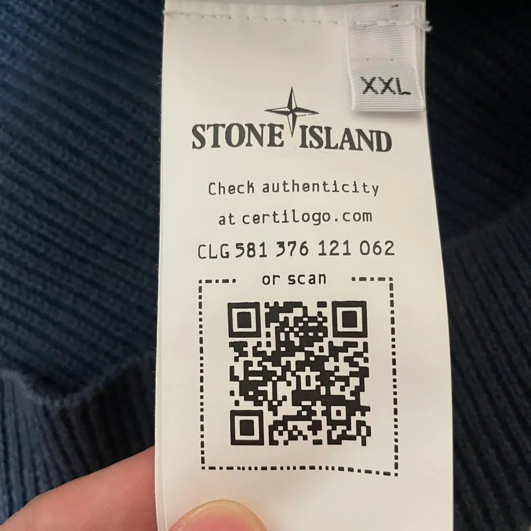 Cárdigan de punto para conductor de STONE ISLAND azul marino XXL