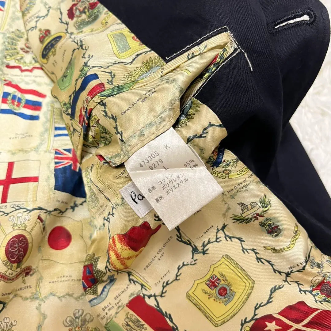 Chaqueta de sastrería con estampado de bandera nacional de Paul Smith, color negro, talla L