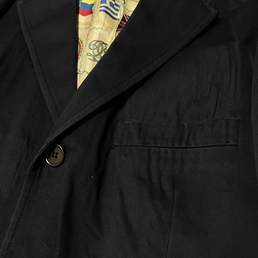 Chaqueta de sastrería con estampado de bandera nacional de Paul Smith, color negro, talla L