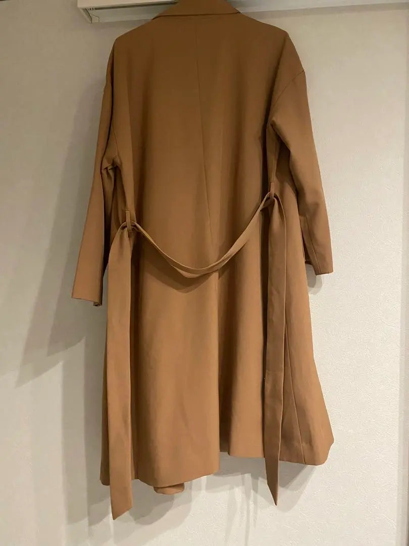 Outer trench coat camel