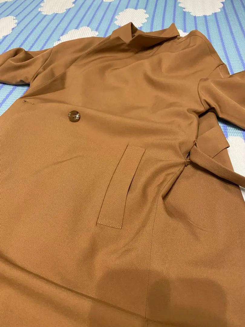 Outer trench coat camel