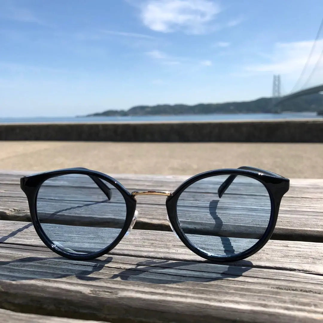 ⚪︎Nuevas gafas de sol Boston Gold Bridge con lentes Blue Collar