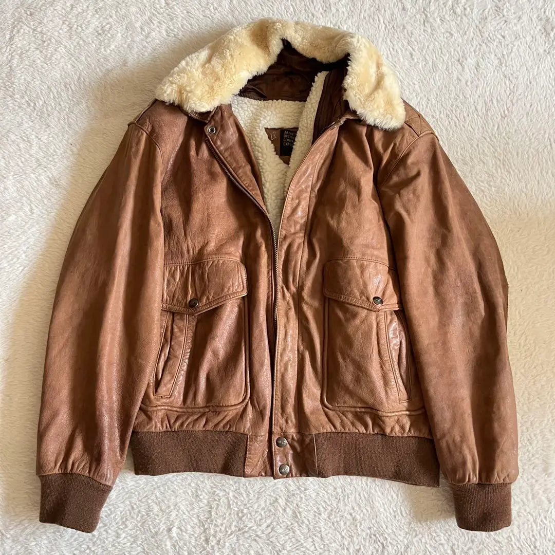 g-1 brown leather flight jacket ADLER