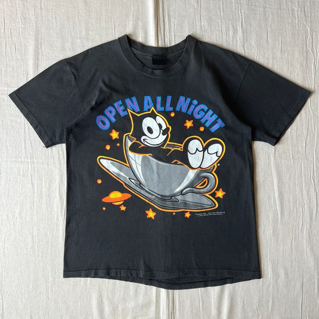 90s Vintage Felix the Cat Neon Big Print T -shirt | 90s　vintage　FELIX THE CAT　ネオンビッグプリントTシャツ