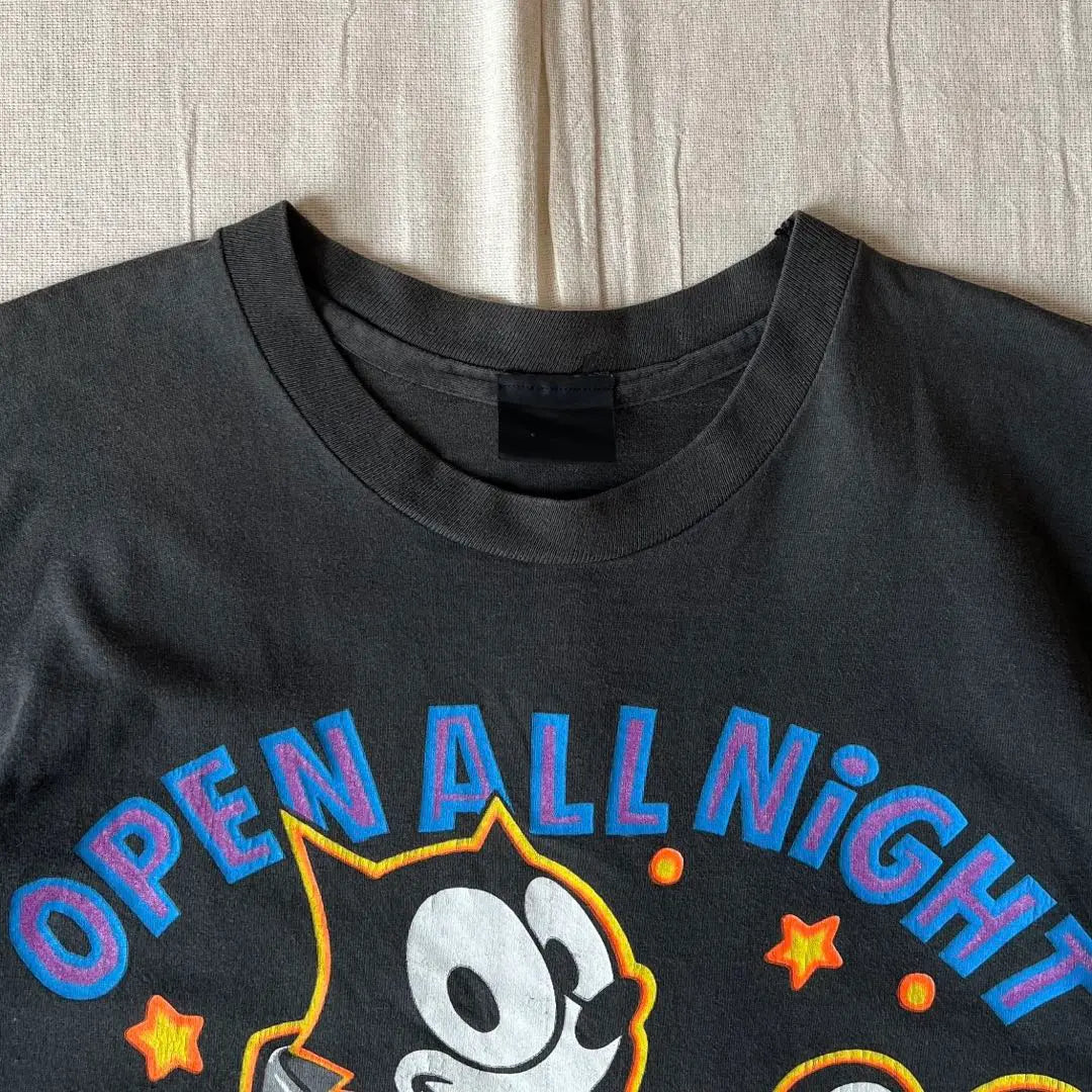 90s Vintage Felix the Cat Neon Big Print T -shirt | 90s　vintage　FELIX THE CAT　ネオンビッグプリントTシャツ