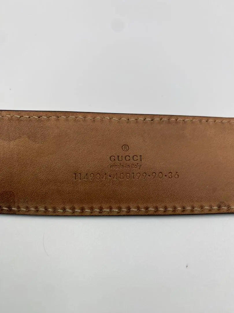 ¡¡¡Hermosa condición!!! Cinturón Gucci entrelazado GG Supreme de cuero unix