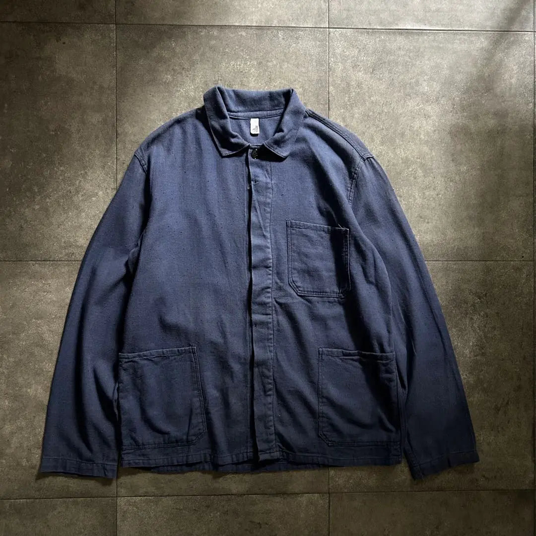 70s80s Eurowork Jacket Navy 42 equivalent