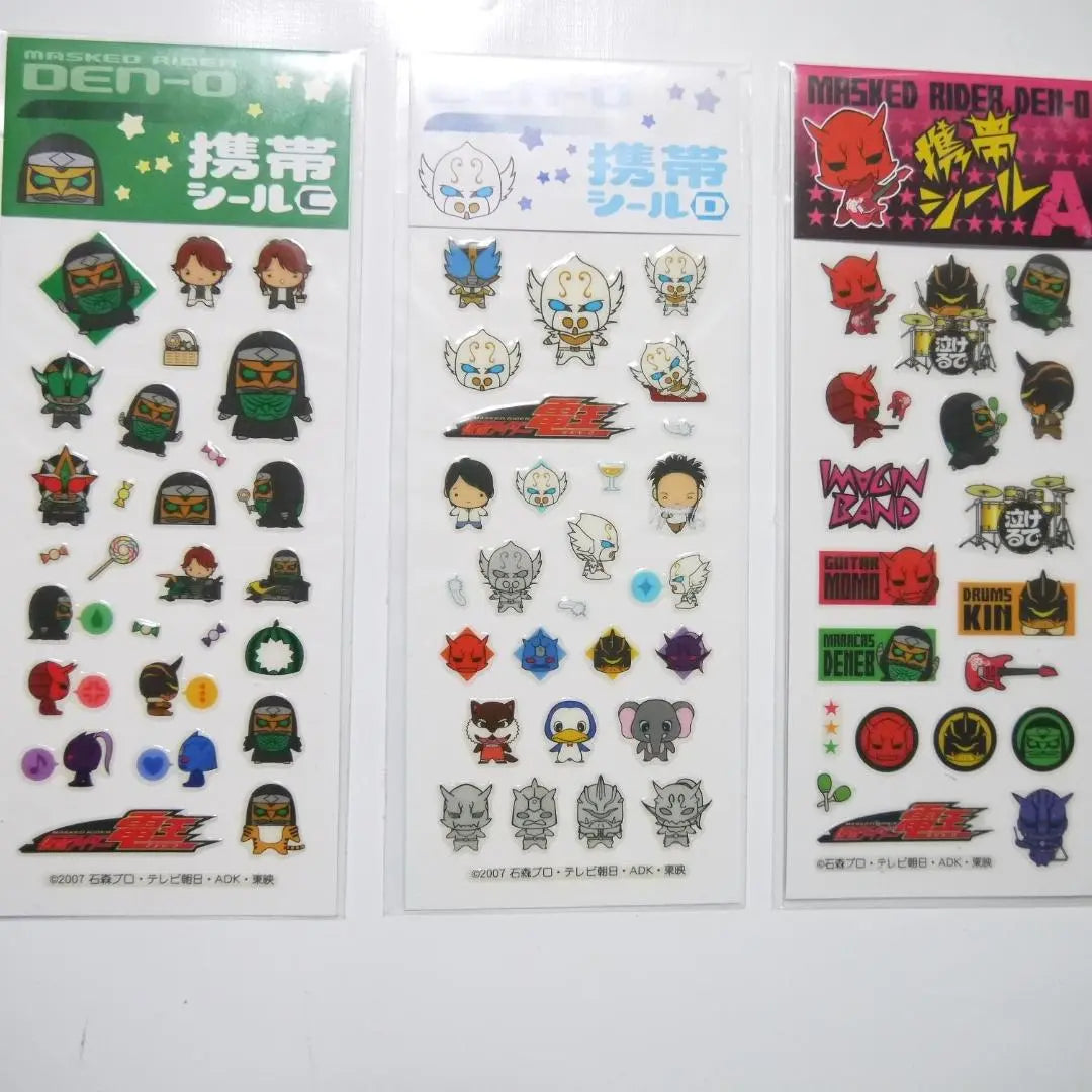 ❀⓵ New Kamen Rider Den-O Mobile Sticker Sticker 5 Pieces Set Ishimori Pro 5 Pieces