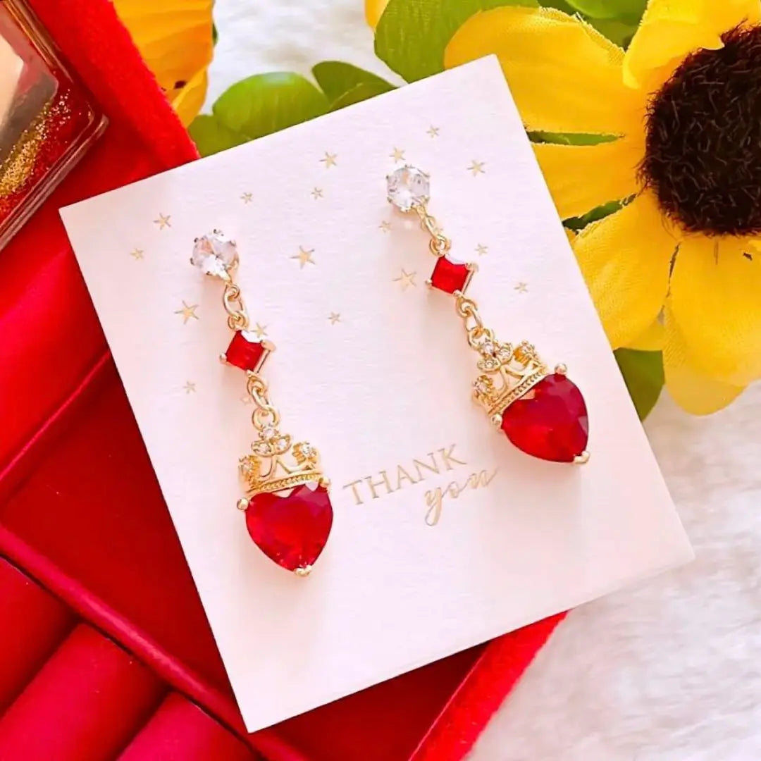 Women's fashionable tiara swinging accessories handmade earrings