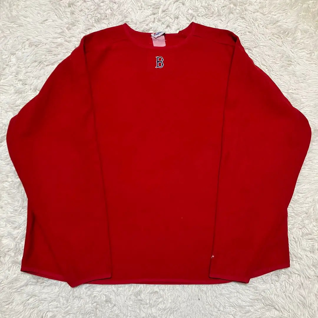 {Pre-owned big size} mlb red sox majestic fleece L/S