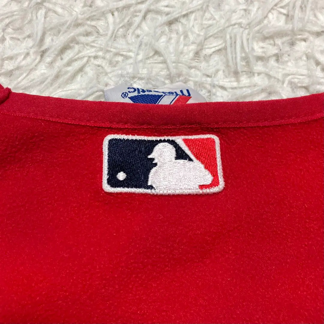 {Camiseta de manga larga Majestic Fleece de los MLB Red Sox, talla grande, segunda mano}