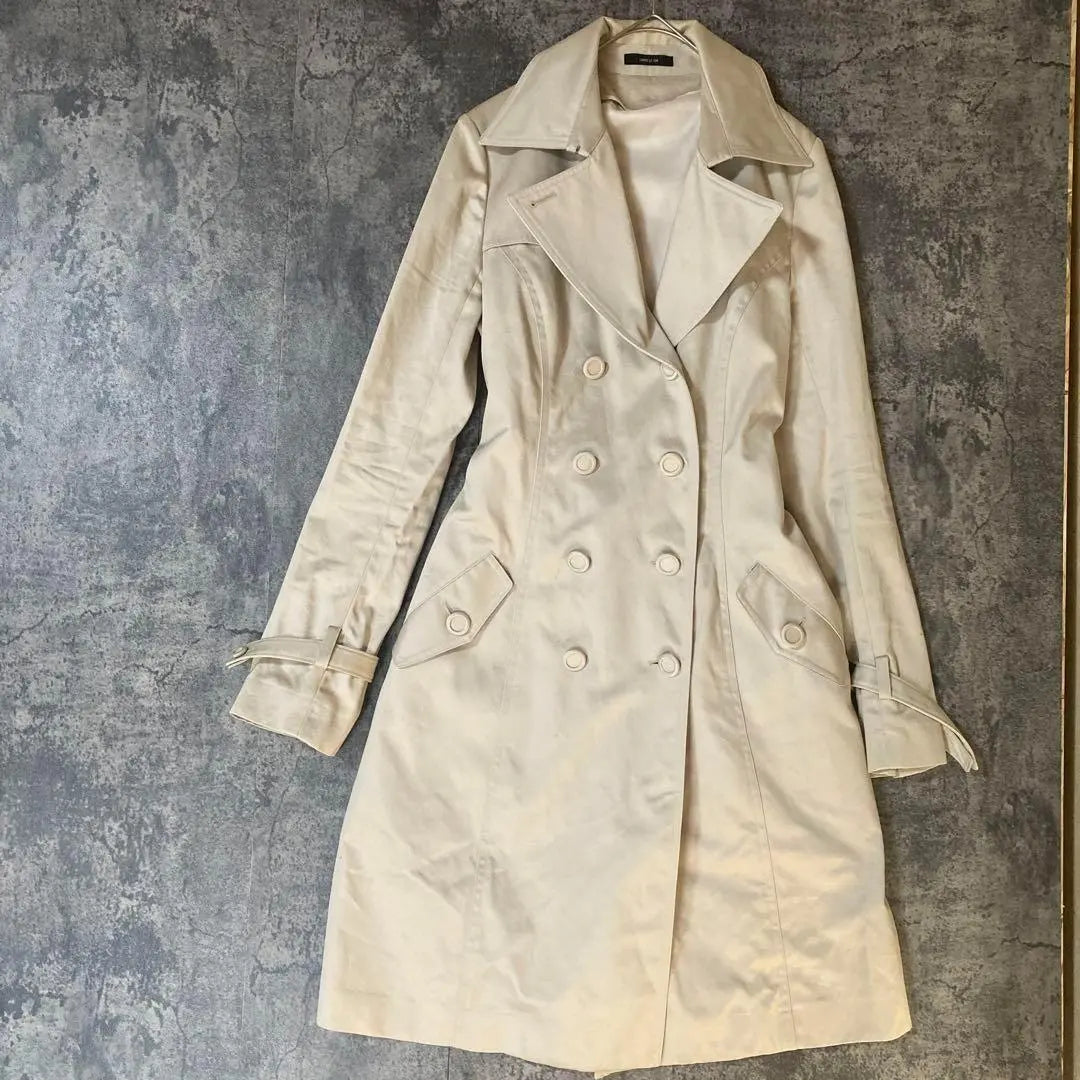 Com-Simmu Liner Trench Coat Beige Women's L | コムサイズム　ライナー付き　トレンチコート　ベージュ　レディース　L