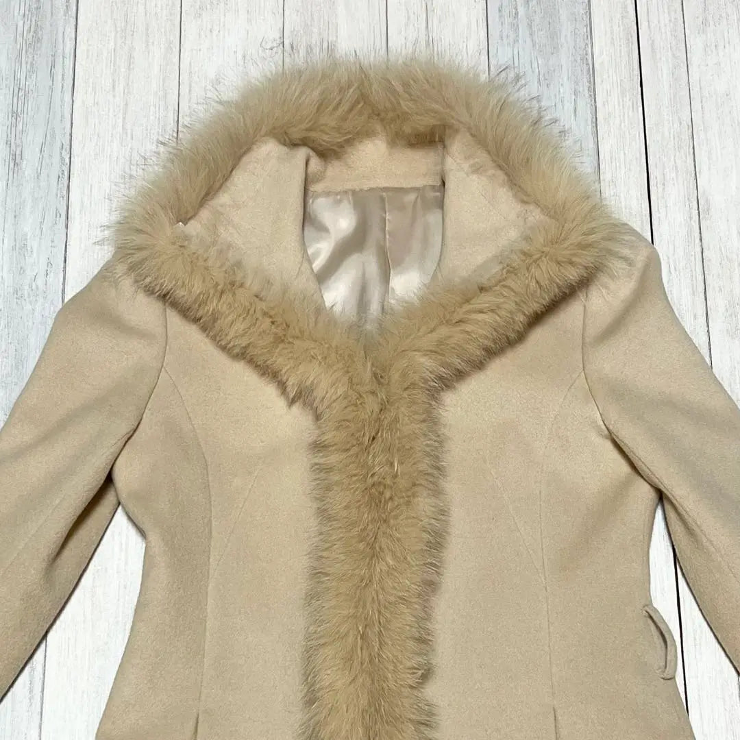 LIME STONE Fur coat Fur jacket Beige