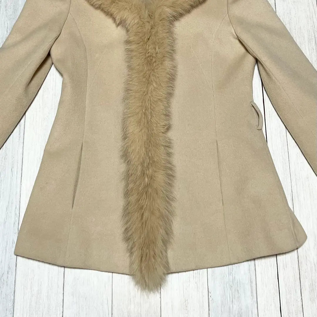 LIME STONE Fur coat Fur jacket Beige