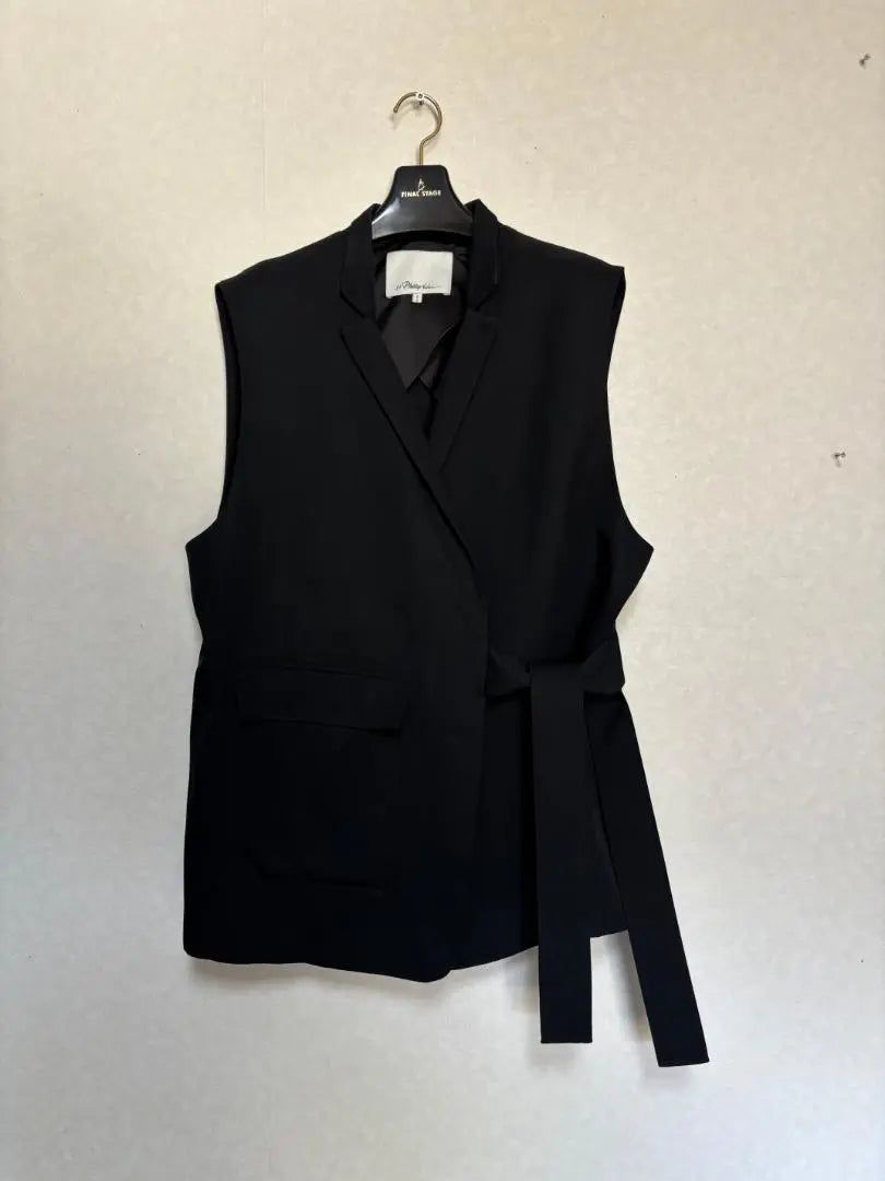 J505 ★ 3.1 PHILLIP LIM Philiplim Best Gire Women XL Black | J505★3.1 Phillip Limフィリップリム ベスト ジレ女性用XL黒