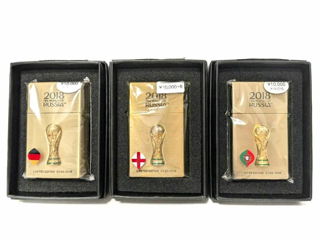 [New] FIFA World Cup 2018 Oil Lighter 3 Sets (30,000 yen)