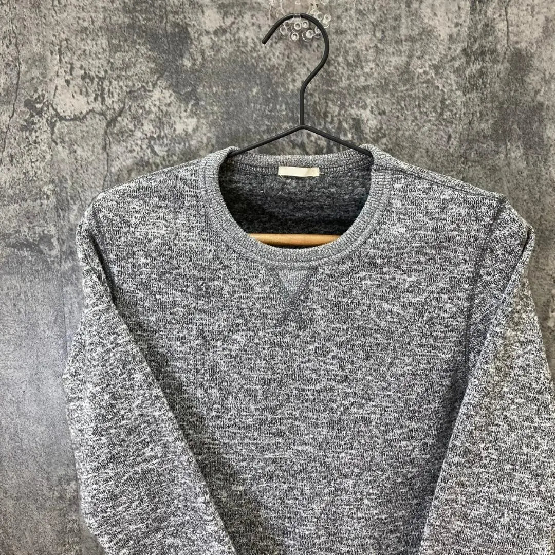 ★GU★GU★Sweatshirt★Gray★Polyester★Fleece-lined★Men's (S)