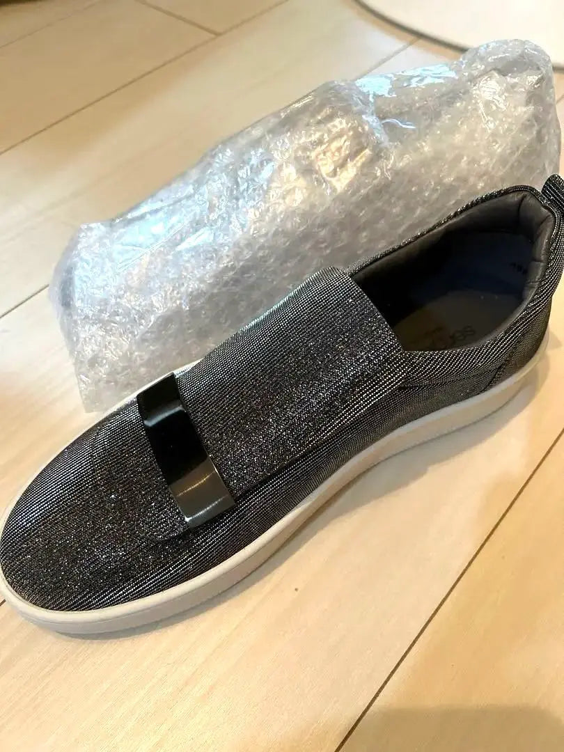 [New and unused] Sergio Rossi sneakers glitter slip-on shoes black