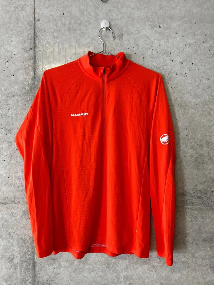 [Good condition] Mammut Half Zip L size orange