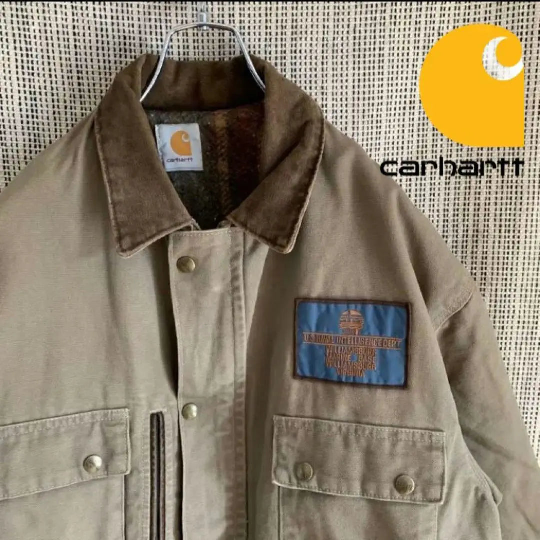 Rare 90s CARHARTT Duck Coverall Blanket Lining XL