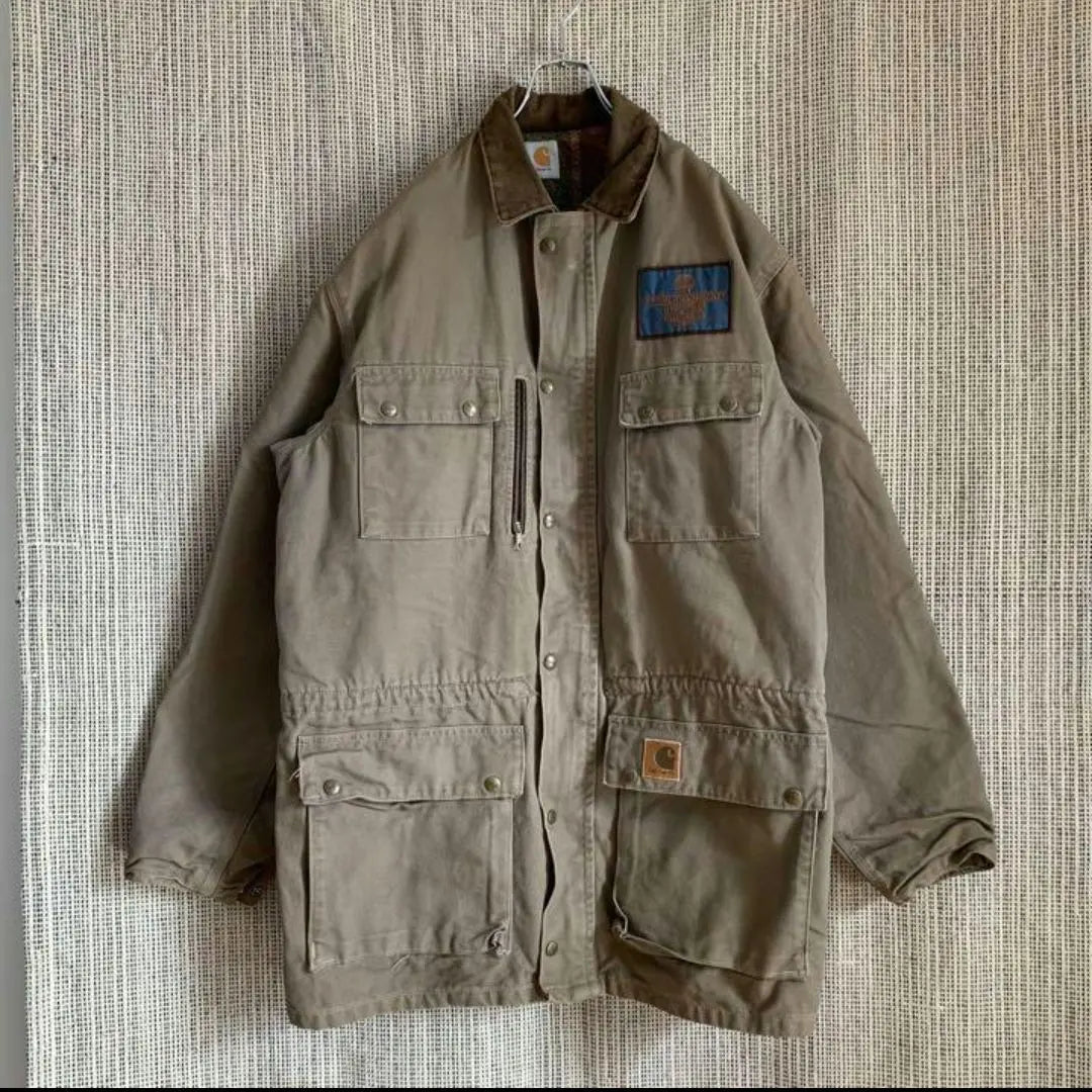 Rare 90s CARHARTT Duck Coverall Blanket Lining XL