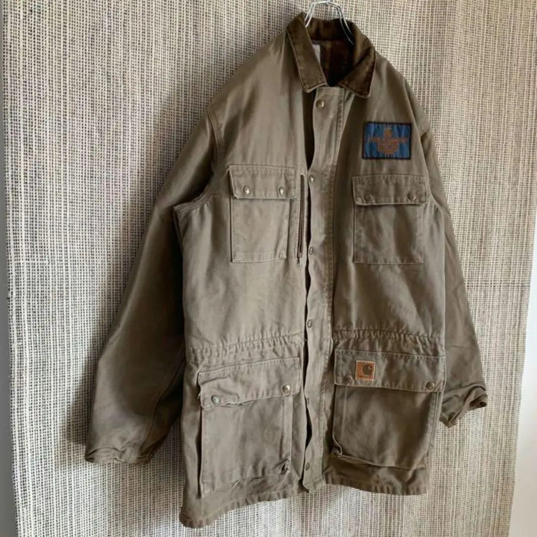 Rare 90s CARHARTT Duck Coverall Blanket Lining XL