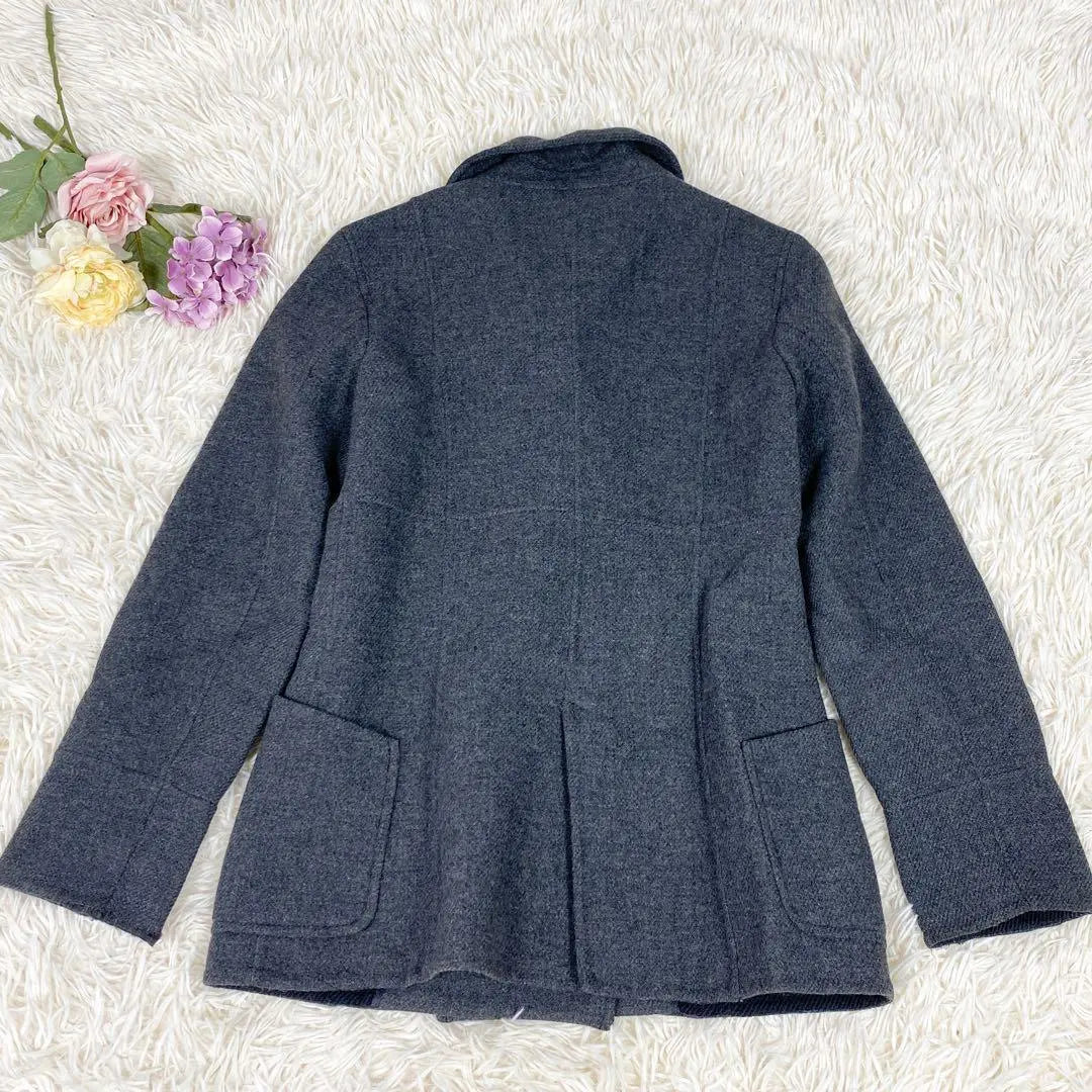 [Luxury] P coat, short length, S size, natural beauty basic